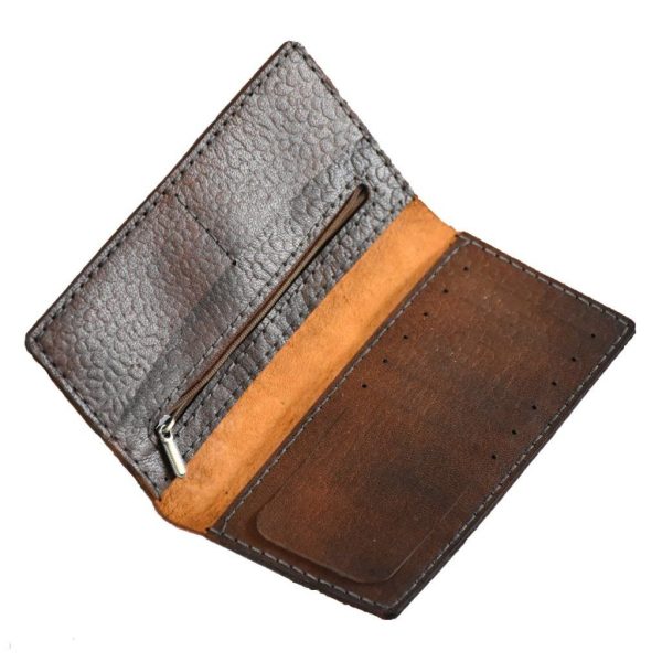 کیف پول چرم طبیعی دست دوز